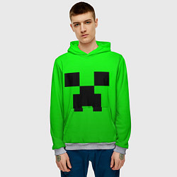 Толстовка-худи мужская MINECRAFT, цвет: 3D-меланж — фото 2