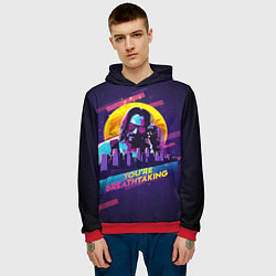 Толстовка-худи мужская You Are Breathtaking!, цвет: 3D-красный — фото 2