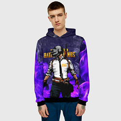 Толстовка-худи мужская PUBG, цвет: 3D-черный — фото 2