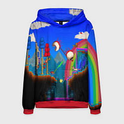 Толстовка-худи мужская TERRARIA GAME, цвет: 3D-красный