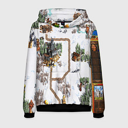 Толстовка-худи мужская Heroes of Might and Magic, цвет: 3D-черный