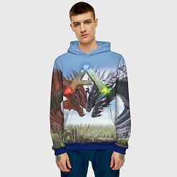 Толстовка-худи мужская Ark Survival Evolved, цвет: 3D-синий — фото 2