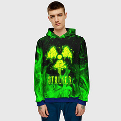 Толстовка-худи мужская STALKER 2, цвет: 3D-синий — фото 2