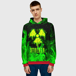 Толстовка-худи мужская STALKER 2, цвет: 3D-красный — фото 2