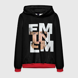 Толстовка-худи мужская Eminem, цвет: 3D-красный