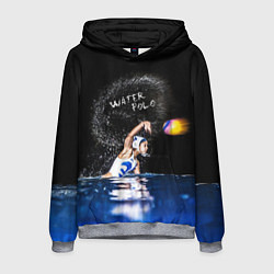 Толстовка-худи мужская Water polo, цвет: 3D-меланж