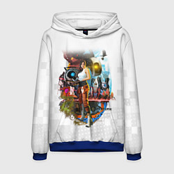 Толстовка-худи мужская PORTAL, цвет: 3D-синий