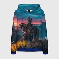 Толстовка-худи мужская The Witcher, цвет: 3D-синий