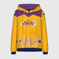 Толстовка-худи мужская Los Angeles Lakers, цвет: 3D-синий