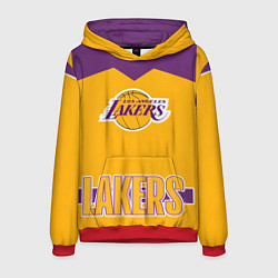 Толстовка-худи мужская Los Angeles Lakers, цвет: 3D-красный