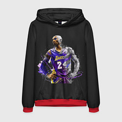 Толстовка-худи мужская Kobe Bryant, цвет: 3D-красный