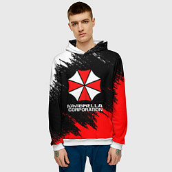 Толстовка-худи мужская UMBRELLA CORP, цвет: 3D-белый — фото 2