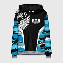 Толстовка-худи мужская Камуфляж ВДВ, цвет: 3D-меланж