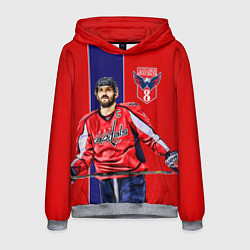Толстовка-худи мужская Ovechkin Capitals, цвет: 3D-меланж