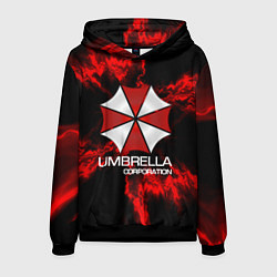 Толстовка-худи мужская UMBRELLA CORP, цвет: 3D-черный