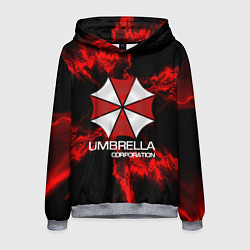 Толстовка-худи мужская UMBRELLA CORP, цвет: 3D-меланж