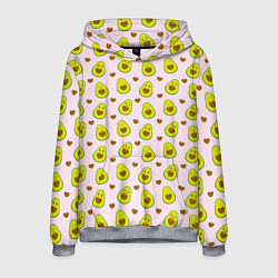Толстовка-худи мужская АВОКАДО, цвет: 3D-меланж