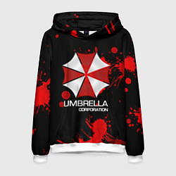 Толстовка-худи мужская UMBRELLA CORP, цвет: 3D-белый