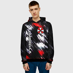 Толстовка-худи мужская UMBRELLA CORPORATION, цвет: 3D-черный — фото 2