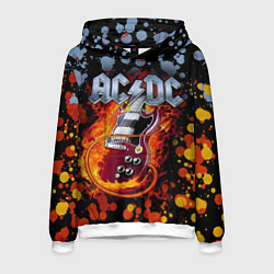 Толстовка-худи мужская ACDC, цвет: 3D-белый