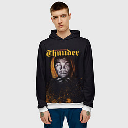 Толстовка-худи мужская Arturo 'Thunder' Gatti, цвет: 3D-белый — фото 2