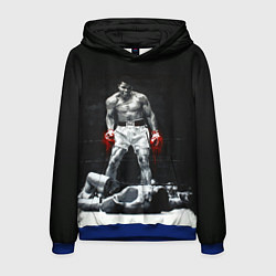 Толстовка-худи мужская Muhammad Ali, цвет: 3D-синий