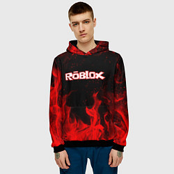 Толстовка-худи мужская ROBLOX, цвет: 3D-черный — фото 2