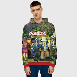 Толстовка-худи мужская ROBLOX, цвет: 3D-красный — фото 2