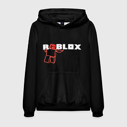 Толстовка-худи мужская Роблокс Roblox, цвет: 3D-черный