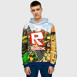 Толстовка-худи мужская ROBLOX, цвет: 3D-синий — фото 2