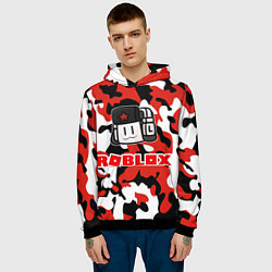 Толстовка-худи мужская ROBLOX, цвет: 3D-черный — фото 2