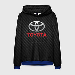 Толстовка-худи мужская TOYOTA, цвет: 3D-синий