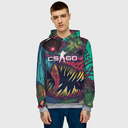 Толстовка-худи мужская CS GO Hyper Beast, цвет: 3D-меланж — фото 2