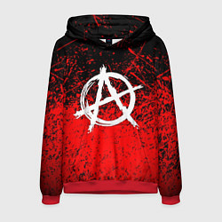 Толстовка-худи мужская АНАРХИЯ, цвет: 3D-красный