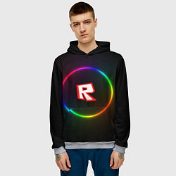 Толстовка-худи мужская Roblox, цвет: 3D-меланж — фото 2