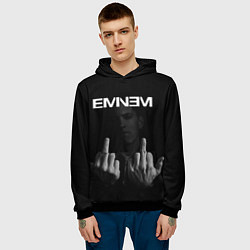 Толстовка-худи мужская EMINEM, цвет: 3D-черный — фото 2