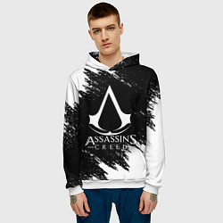 Толстовка-худи мужская ASSASSINS CREED, цвет: 3D-белый — фото 2