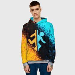 Толстовка-худи мужская PORTAL, цвет: 3D-меланж — фото 2