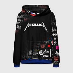 Толстовка-худи мужская Metallica, цвет: 3D-синий