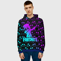 Толстовка-худи мужская FORTNITE X MARSHMELLO, цвет: 3D-синий — фото 2