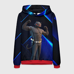 Толстовка-худи мужская Fortnite Meowscles Shadow, цвет: 3D-красный