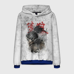 Толстовка-худи мужская SEKIRO SHADOW DIE TWICE, цвет: 3D-синий