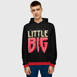 Толстовка-худи мужская Little Big, цвет: 3D-красный — фото 2