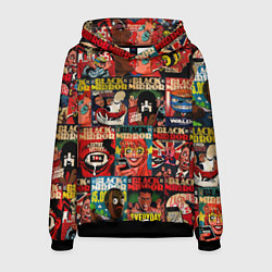 Толстовка-худи мужская ЧЕРНОЕ ЗЕРКАЛО, цвет: 3D-черный