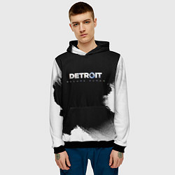 Толстовка-худи мужская Detroit:Become Human, цвет: 3D-черный — фото 2