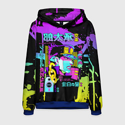 Толстовка-худи мужская JoJo Bizarre Adventure, цвет: 3D-синий