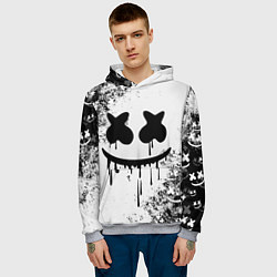 Толстовка-худи мужская Marshmello, цвет: 3D-меланж — фото 2