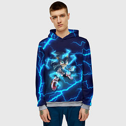 Толстовка-худи мужская СОНИК, цвет: 3D-меланж — фото 2