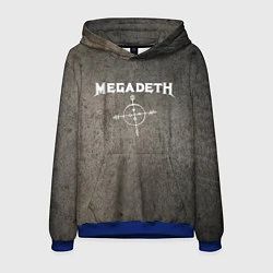Толстовка-худи мужская Megadeth, цвет: 3D-синий
