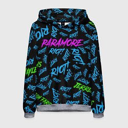 Толстовка-худи мужская Paramore RIOT!, цвет: 3D-меланж